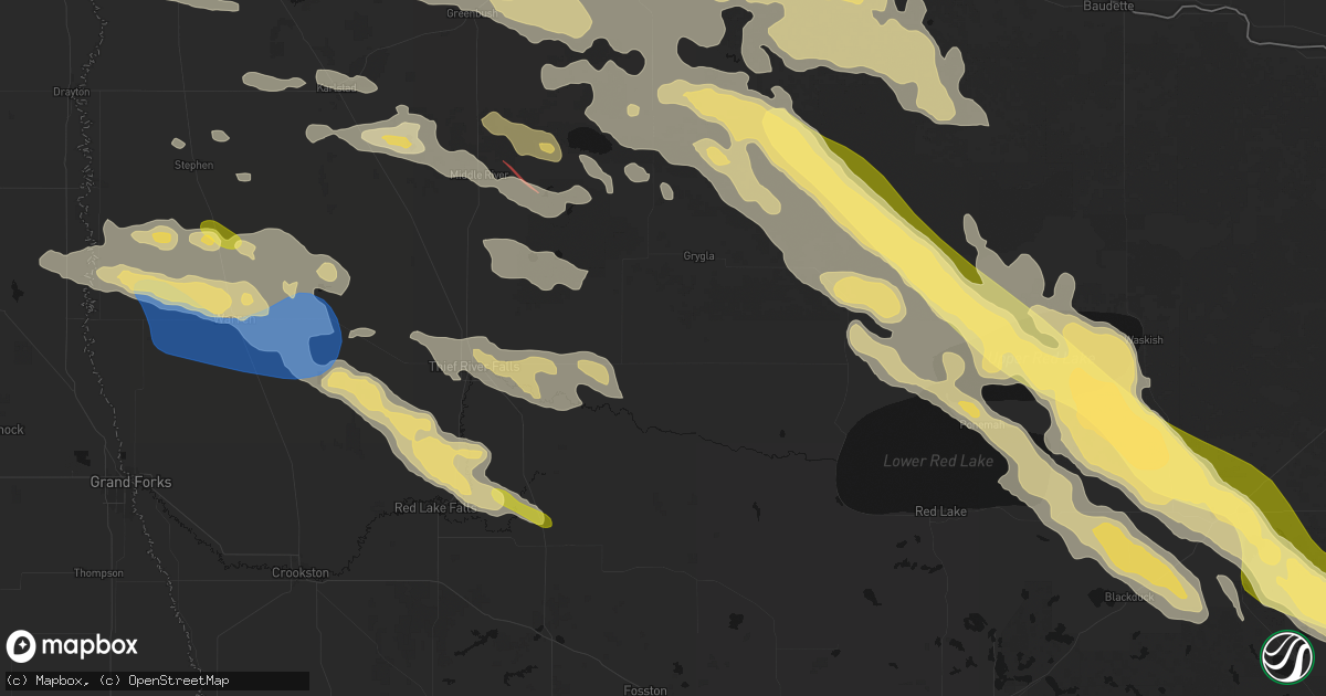Hail map in Goodridge, MN on July 24, 2026