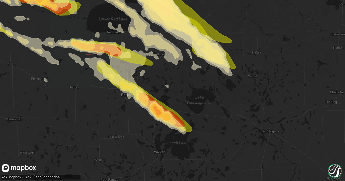 Hail map in Pennington, MN on July 24, 2026