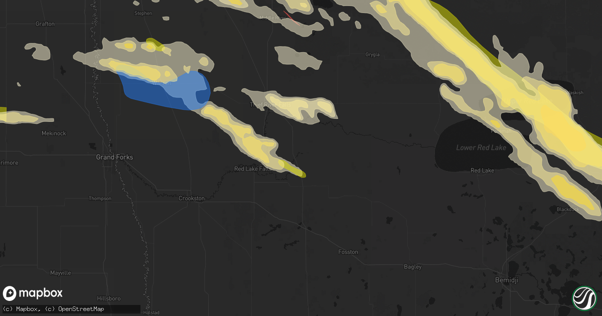 Hail map in Plummer, MN on July 24, 2026