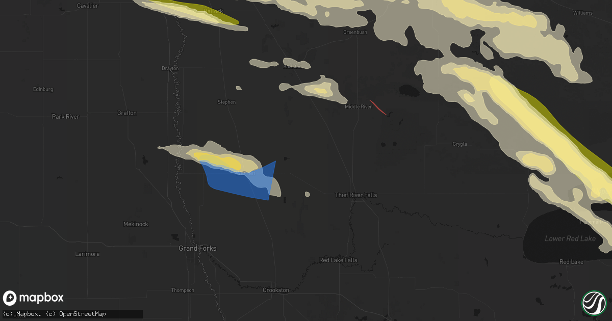 Hail map in Viking, MN on July 24, 2026