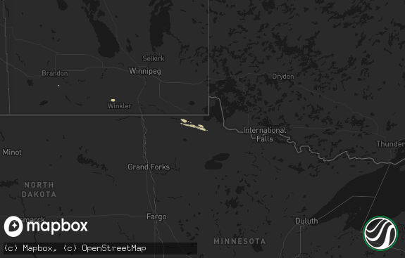 Hail map preview on 07-24-2026