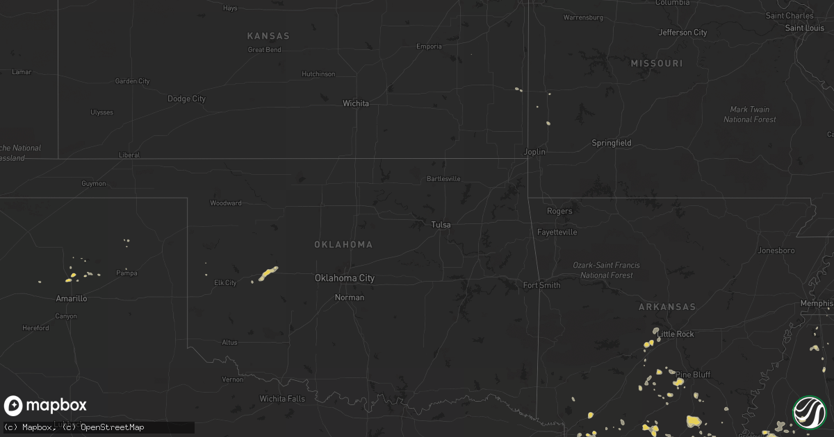 Hail map on July 25, 2011