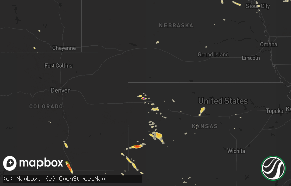 Hail map preview on 07-25-2013