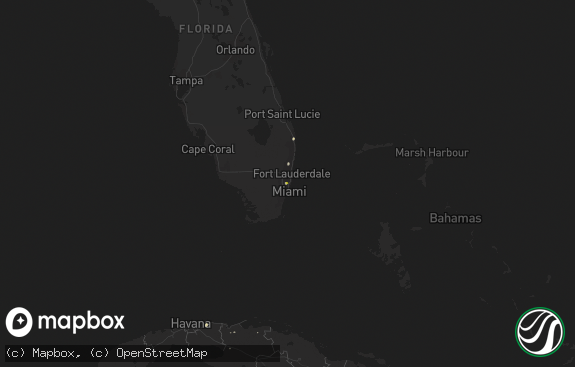 Hail map preview on 07-25-2019