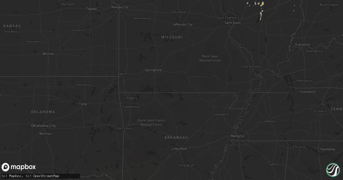 Hail map on July 26, 2011