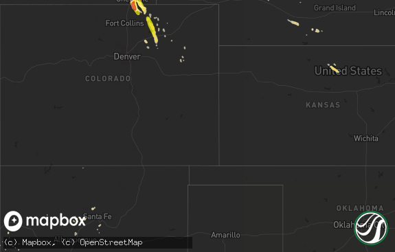 Hail map preview on 07-26-2013