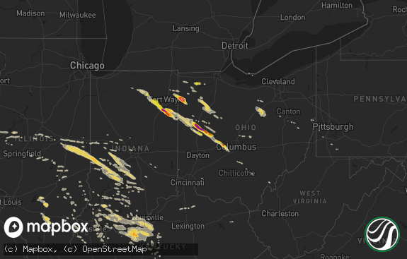 Hail map preview on 07-26-2014