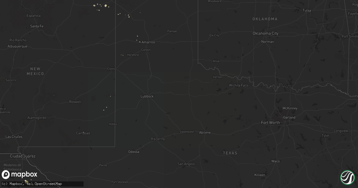 Hail map on July 26, 2017