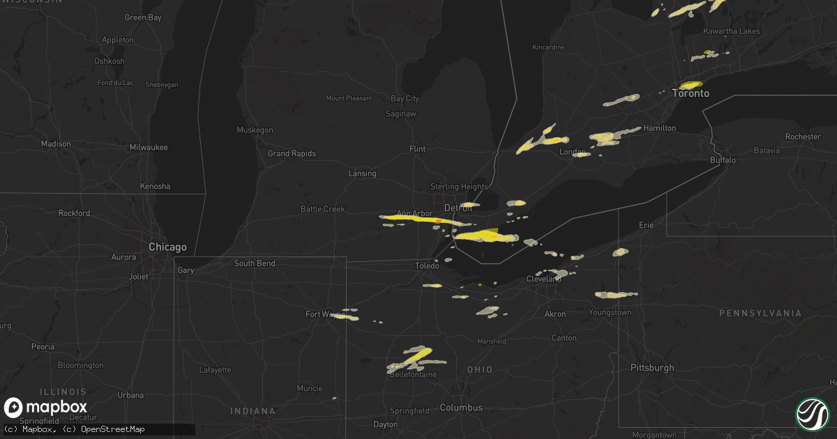 Hail map on July 26, 2018
