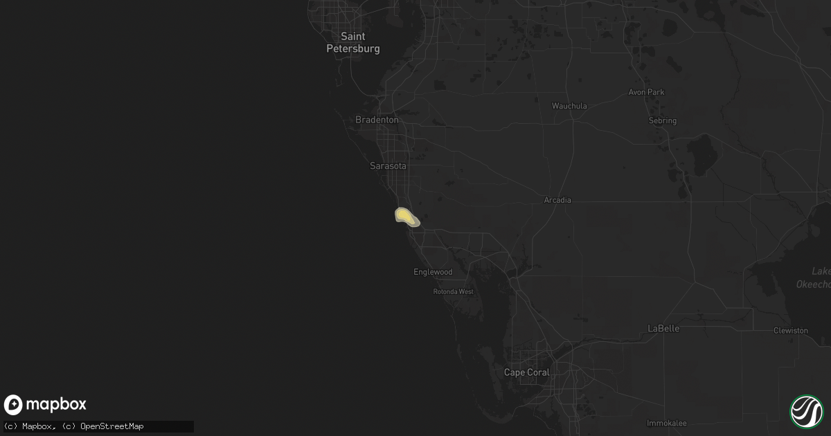 Hail map in Nokomis, FL on July 26, 2022