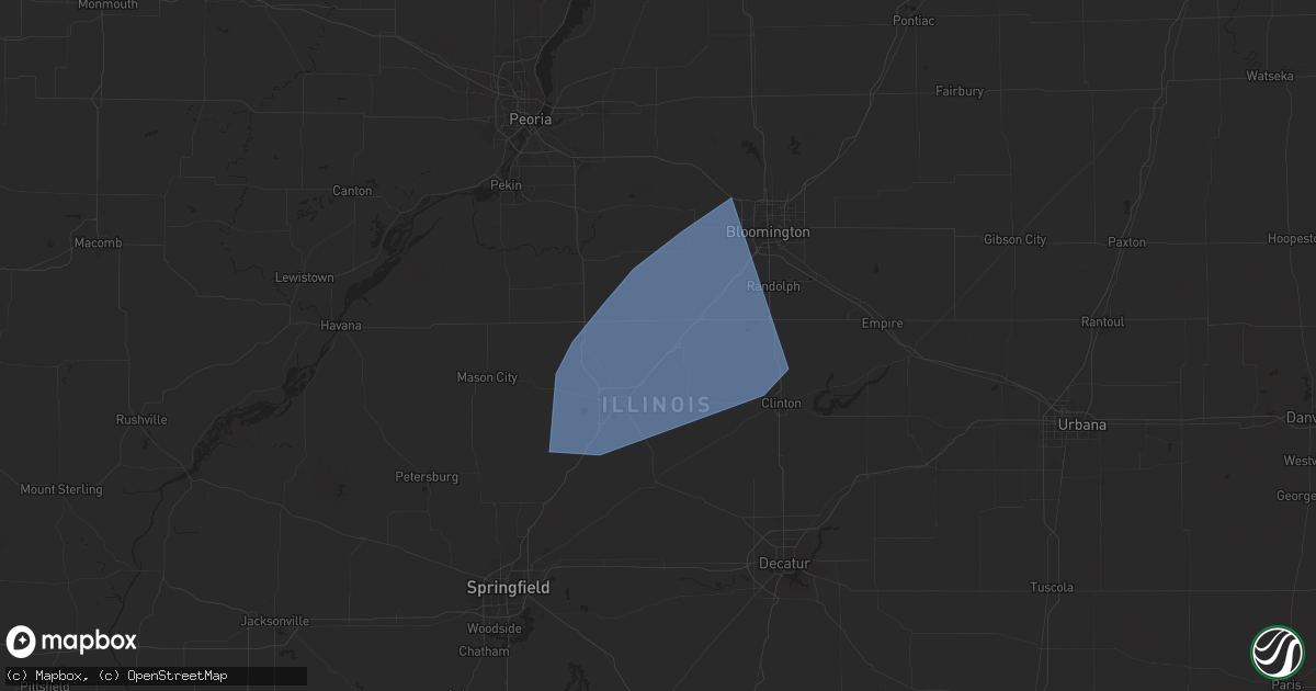 Hail map in Atlanta, IL on July 26, 2025
