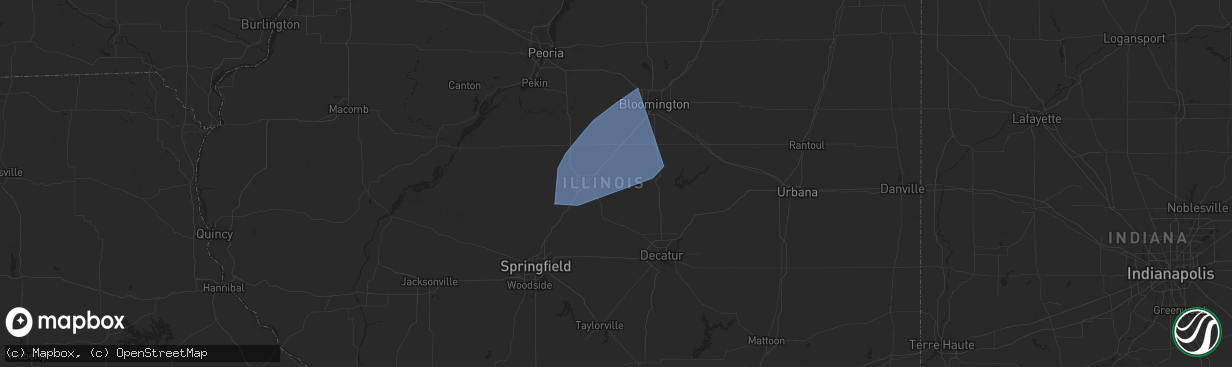 Hail map in Beason, IL on July 26, 2025