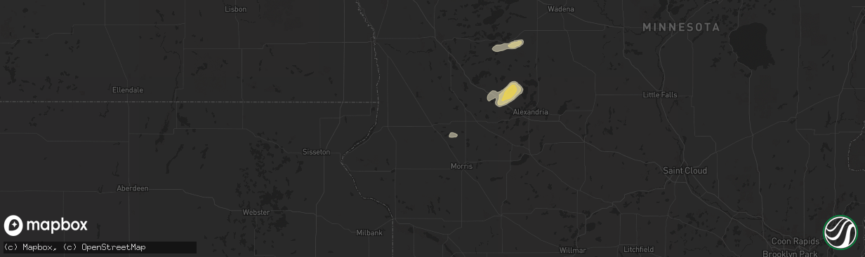 Hail map in Herman, MN on July 26, 2025