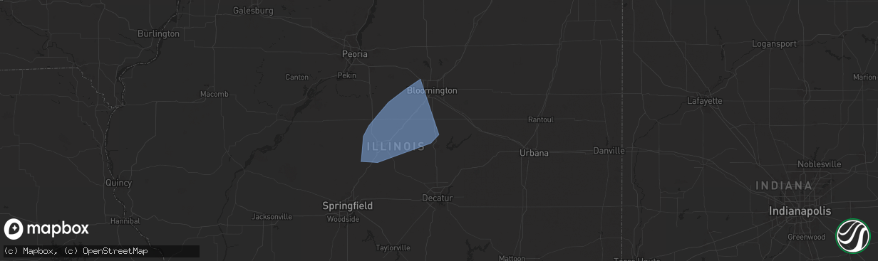 Hail map in Wapella, IL on July 26, 2025