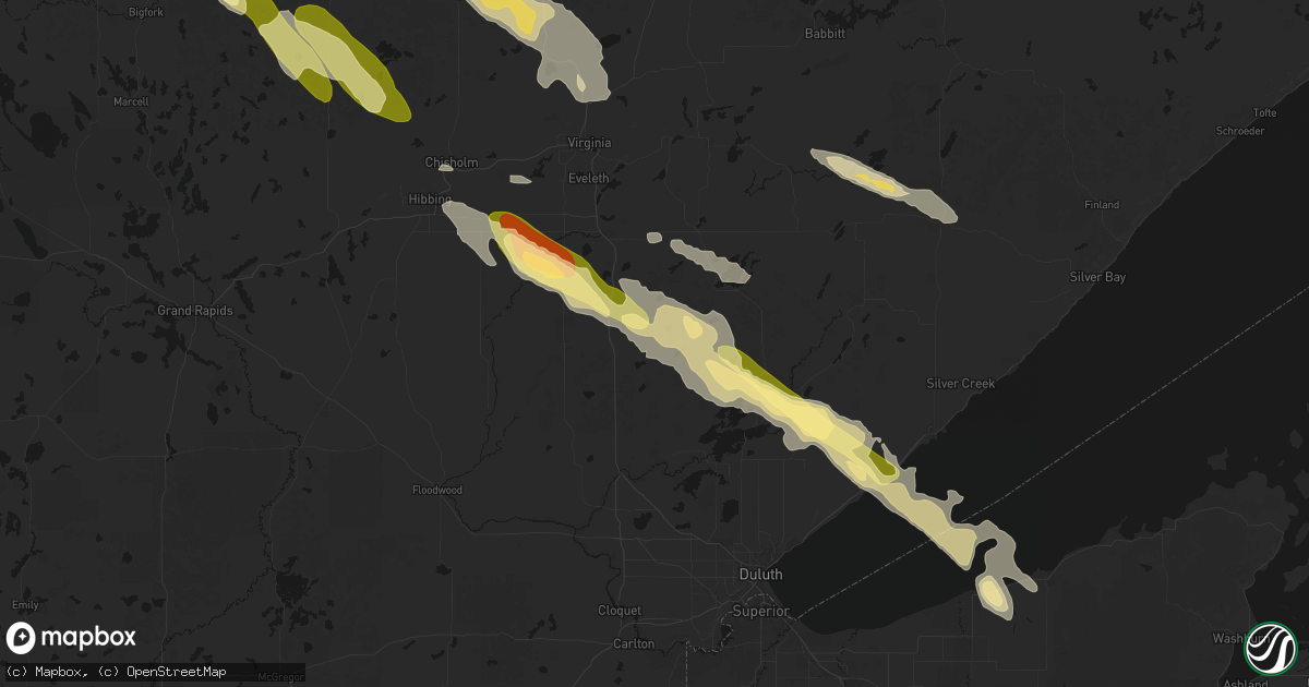 Hail map in Cotton, MN on July 26, 2026