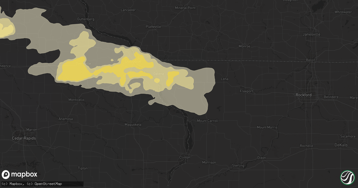 Hail map in Lombard, IL on July 27, 2011