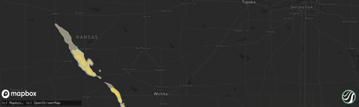 Hail map in Kingman, AZ on July 27, 2013