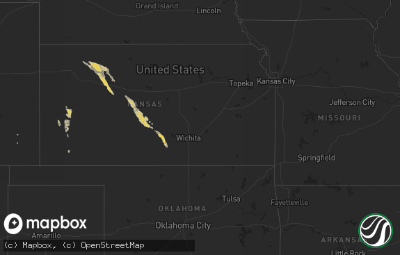 Hail map preview on 07-27-2013