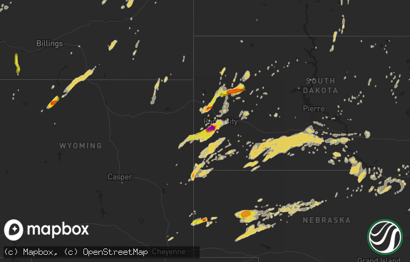 Hail map preview on 07-27-2015