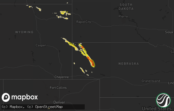 Hail map preview on 07-27-2017