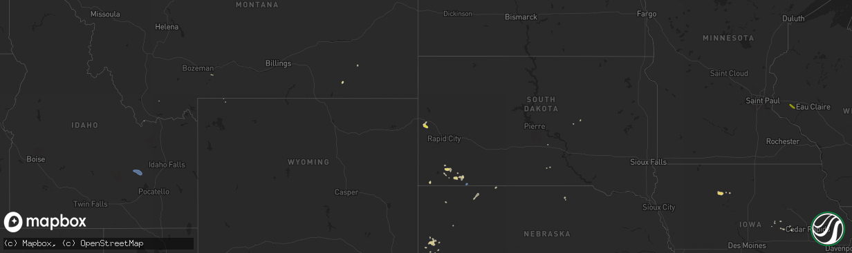 Hail map on July 27, 2019