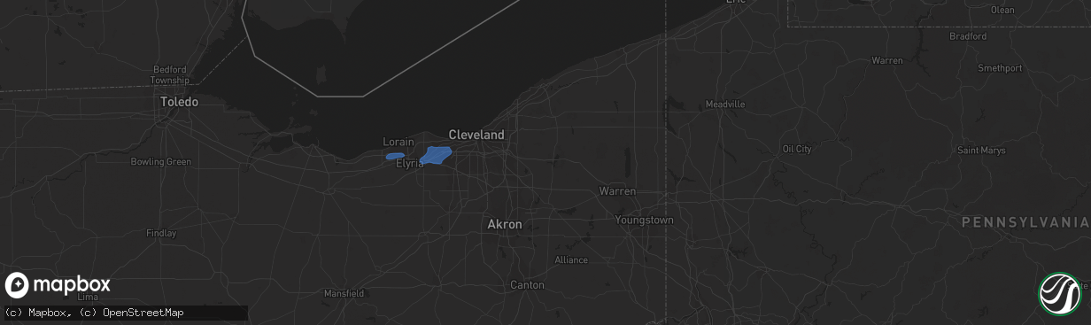 Hail map in Brownsburg, IN on July 27, 2020