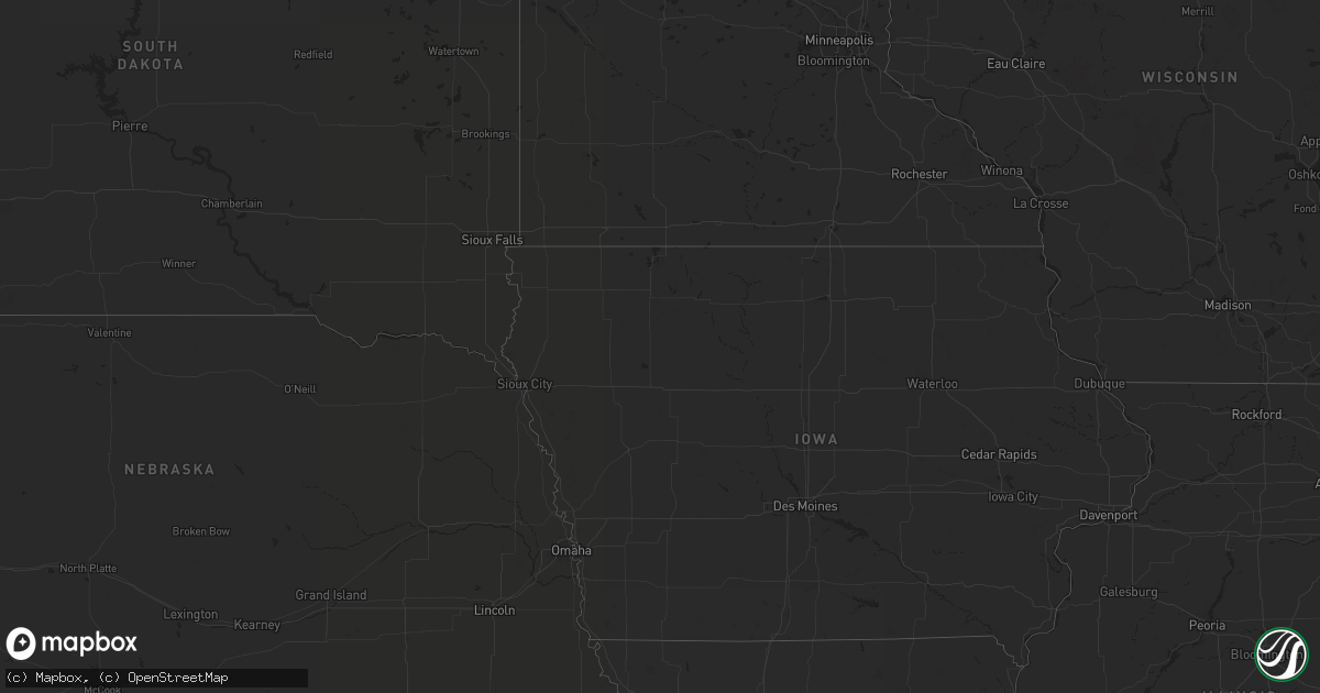 Hail map in California on July 27, 2020