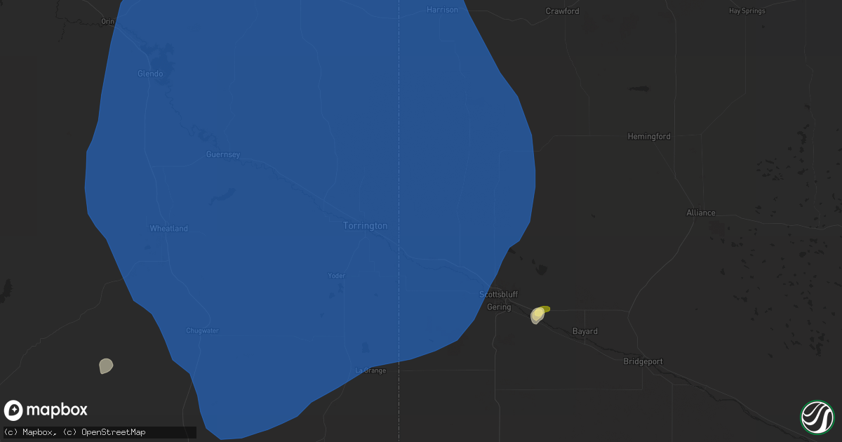 Hail map in Morrill, NE on July 27, 2024