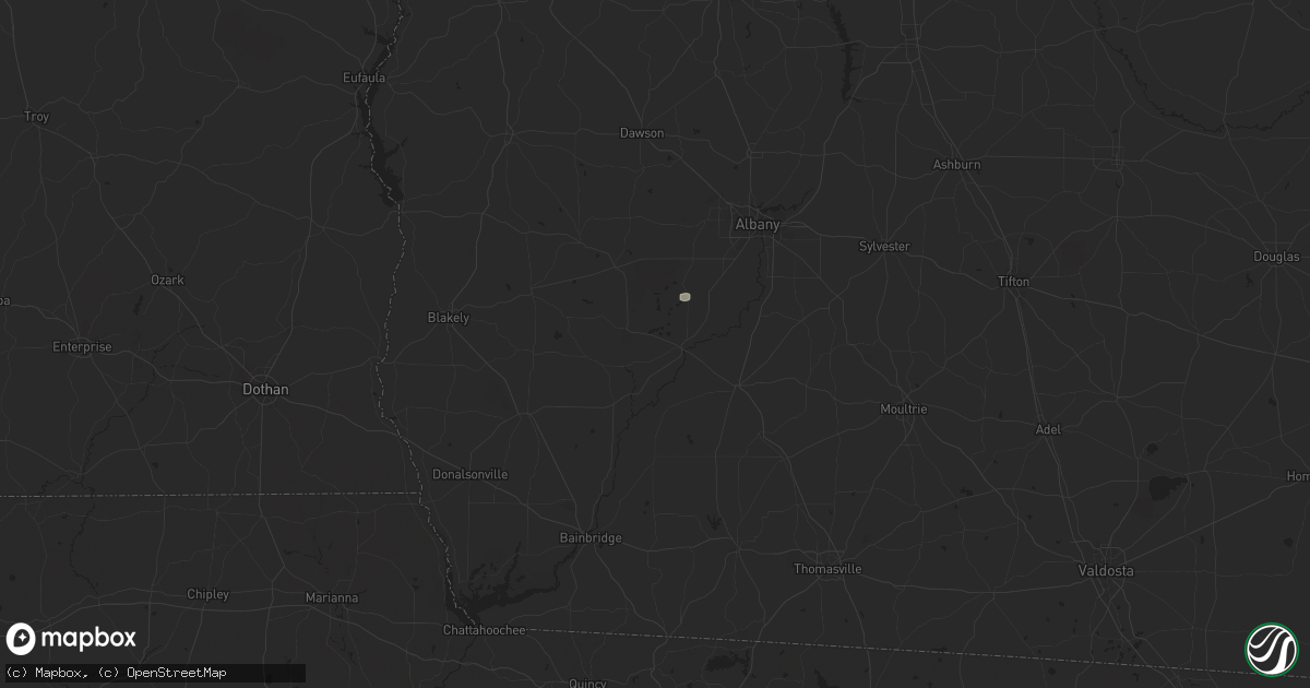 Hail map in Newton, GA on July 27, 2024