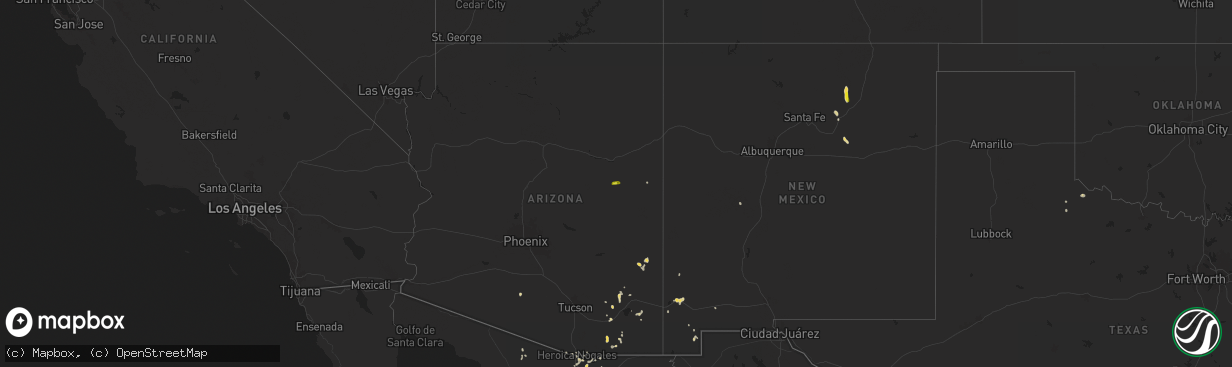 Hail map on July 27, 2024