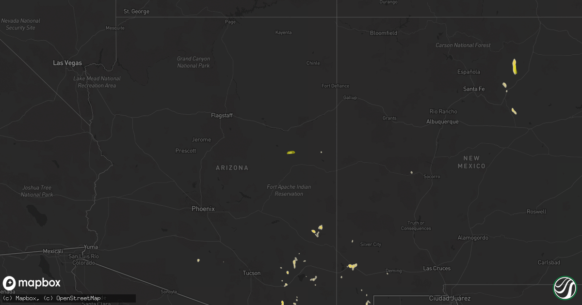 Hail map on July 27, 2024