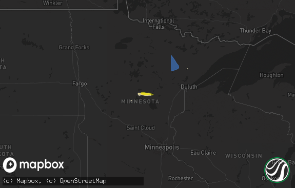 Hail map preview on 07-27-2025