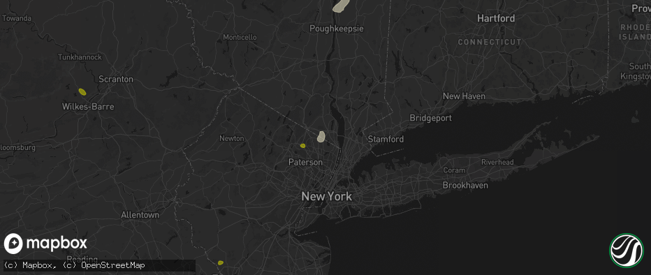 Hail map in Pearl River, NY on July 27, 2026