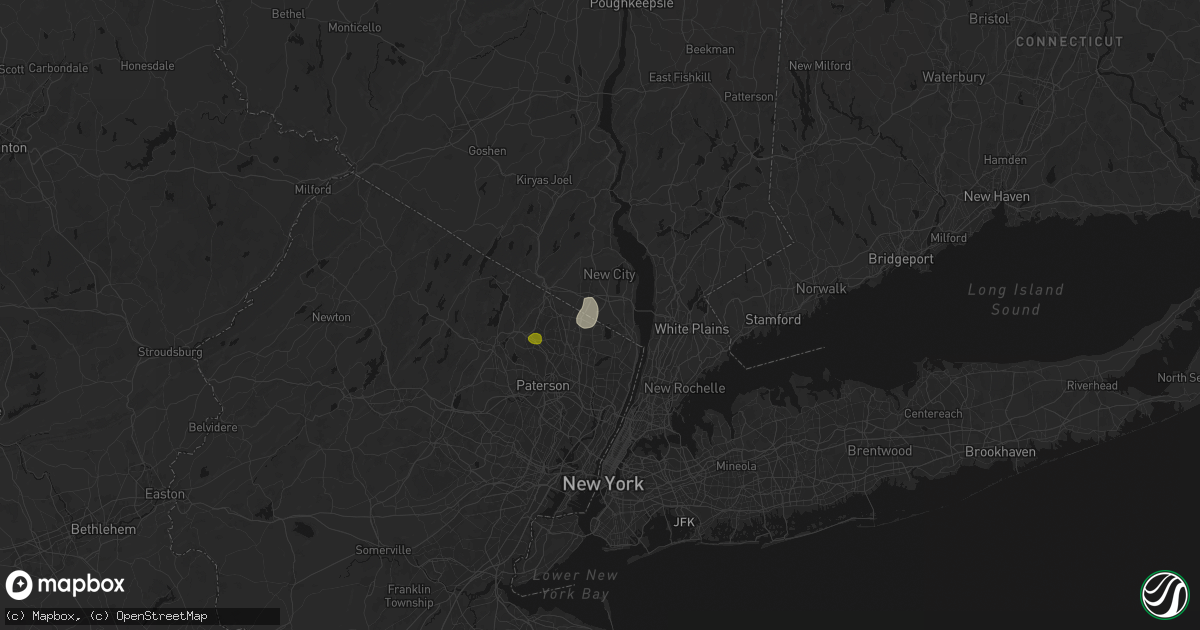 Hail map in Pearl River, NY on July 27, 2026