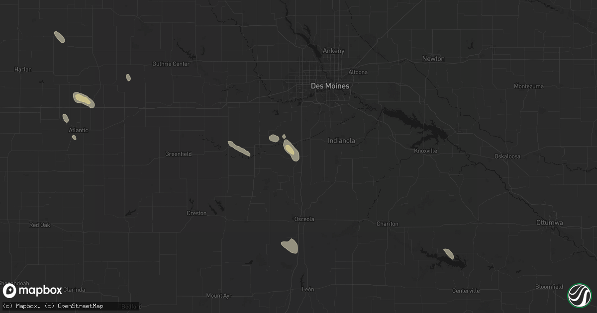 Hail map in Saint Charles, IA on July 27, 2026