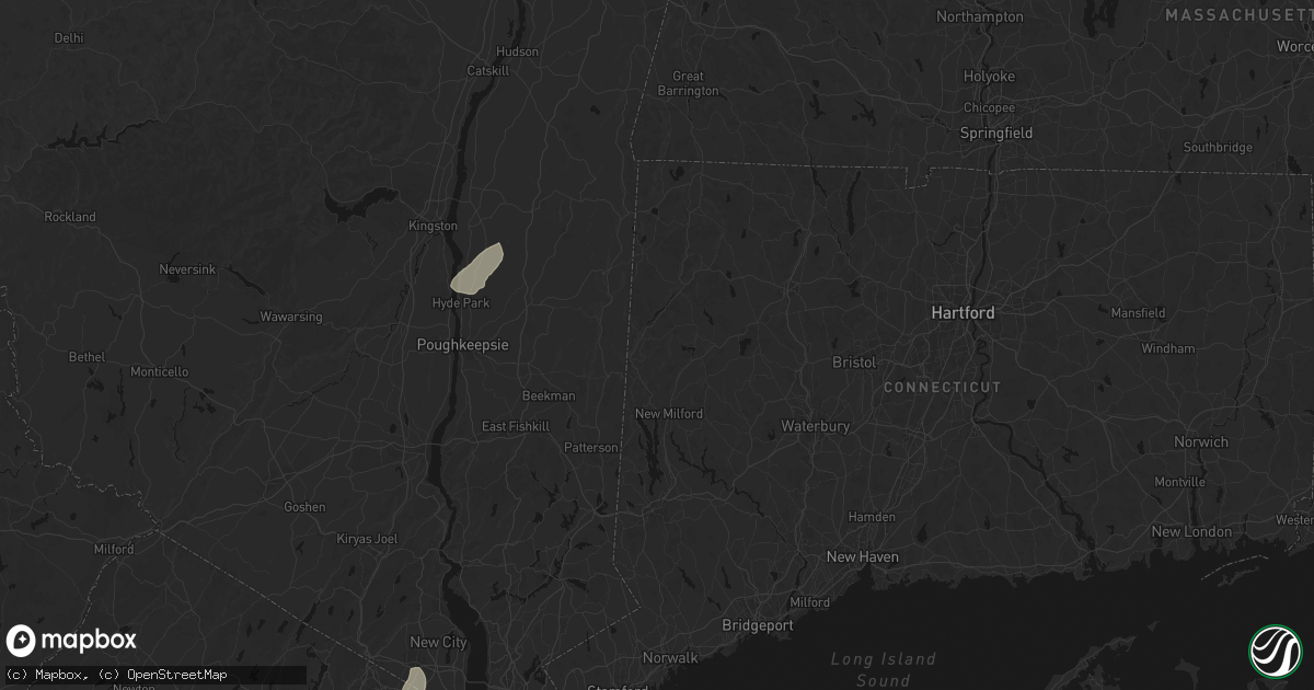 Hail map in South Kent, CT on July 27, 2026