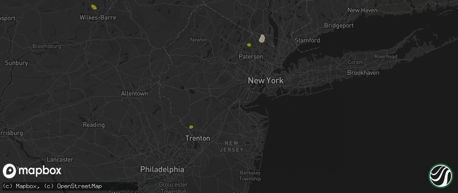 Hail map in South Plainfield, NJ on July 27, 2026