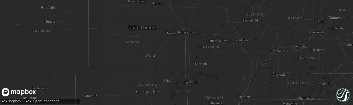 Hail map in Arizona on July 28, 2013