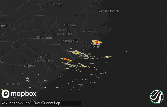 Hail map preview on 07-28-2014