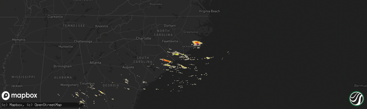 Hail map on July 28, 2014