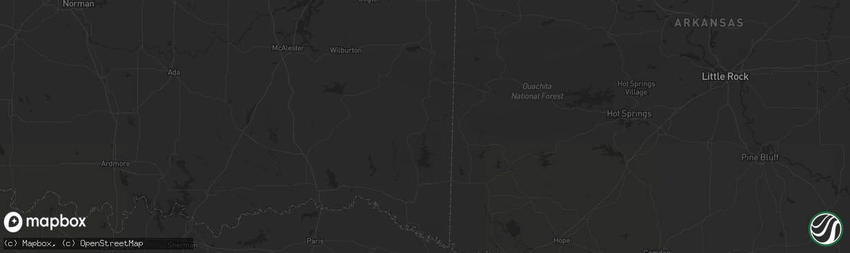 Hail map in Alma, AR on July 28, 2017