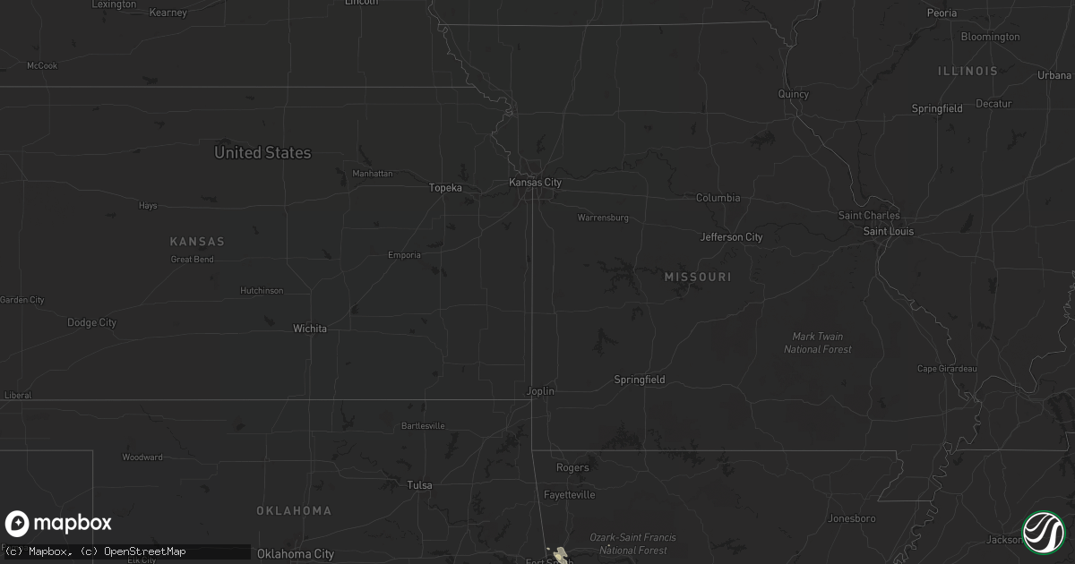 Hail map in Arizona on July 28, 2017