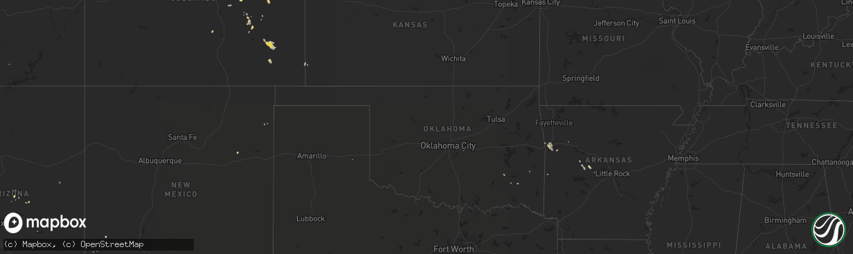 Hail map on July 28, 2017