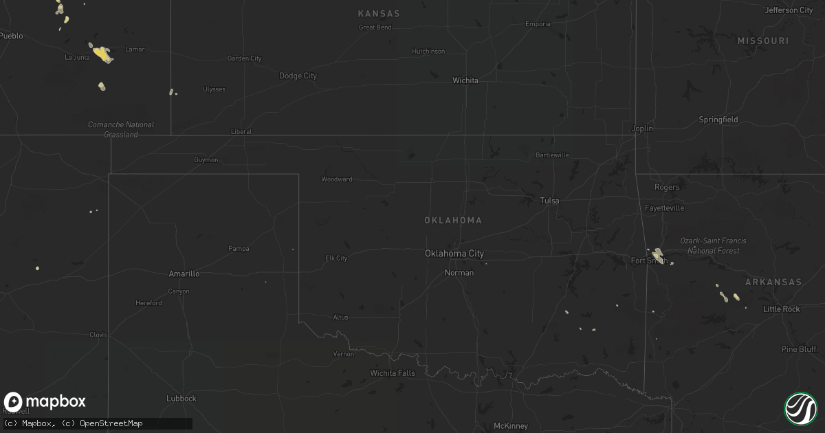 Hail map on July 28, 2017