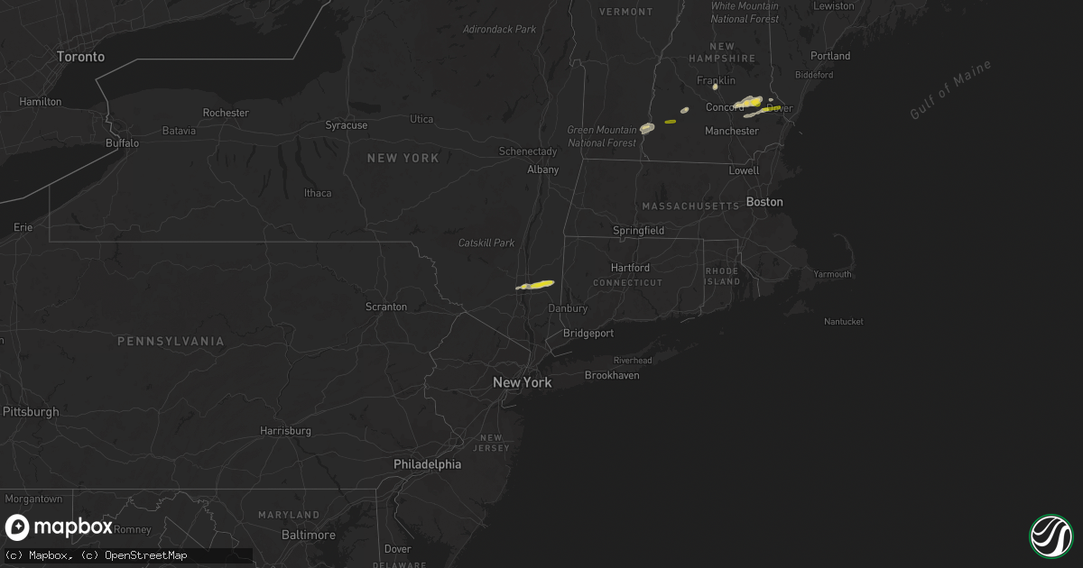 Hail map on July 28, 2018