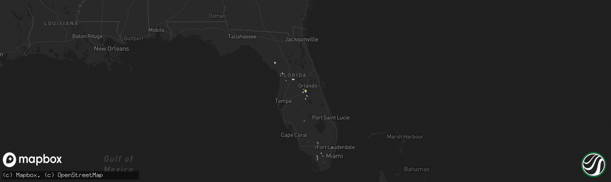 Hail map on July 28, 2019