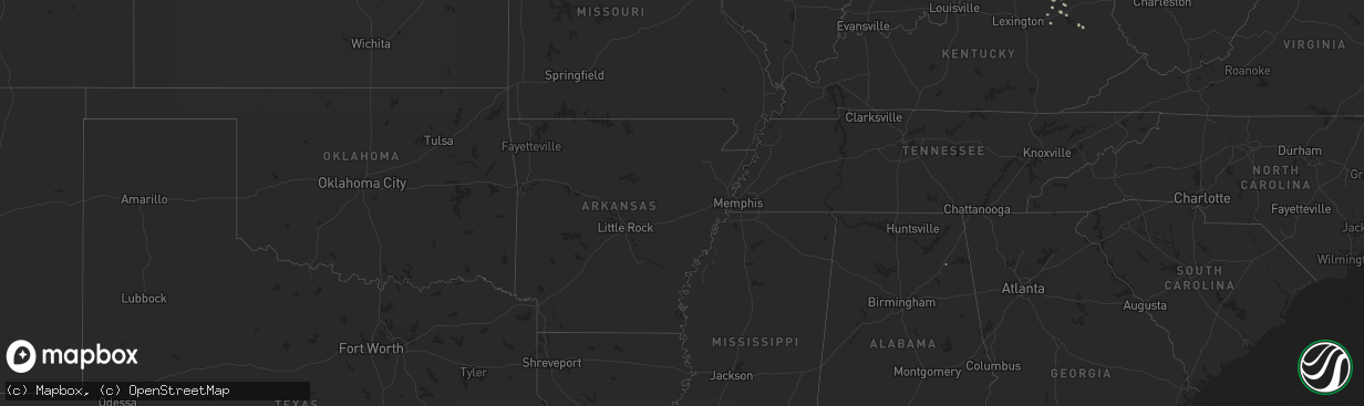 Hail map in Alabama on July 28, 2023