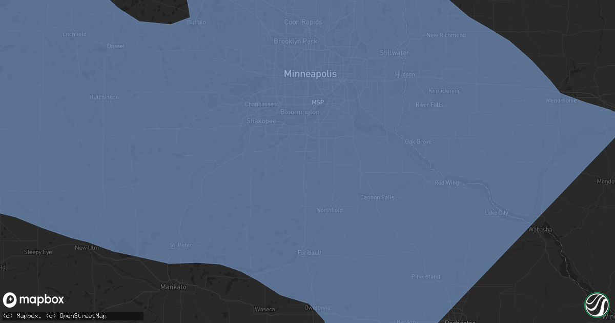 Hail map in Lakeville, MN on July 28, 2025