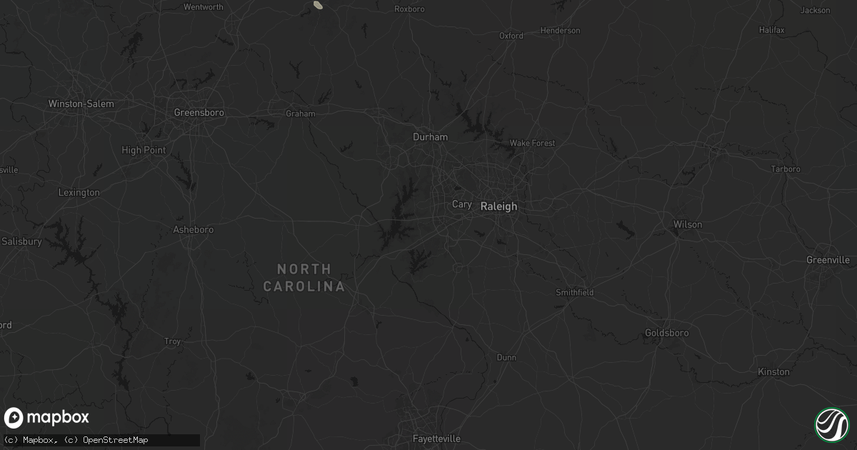 Hail map in Apex, NC on July 28, 2026