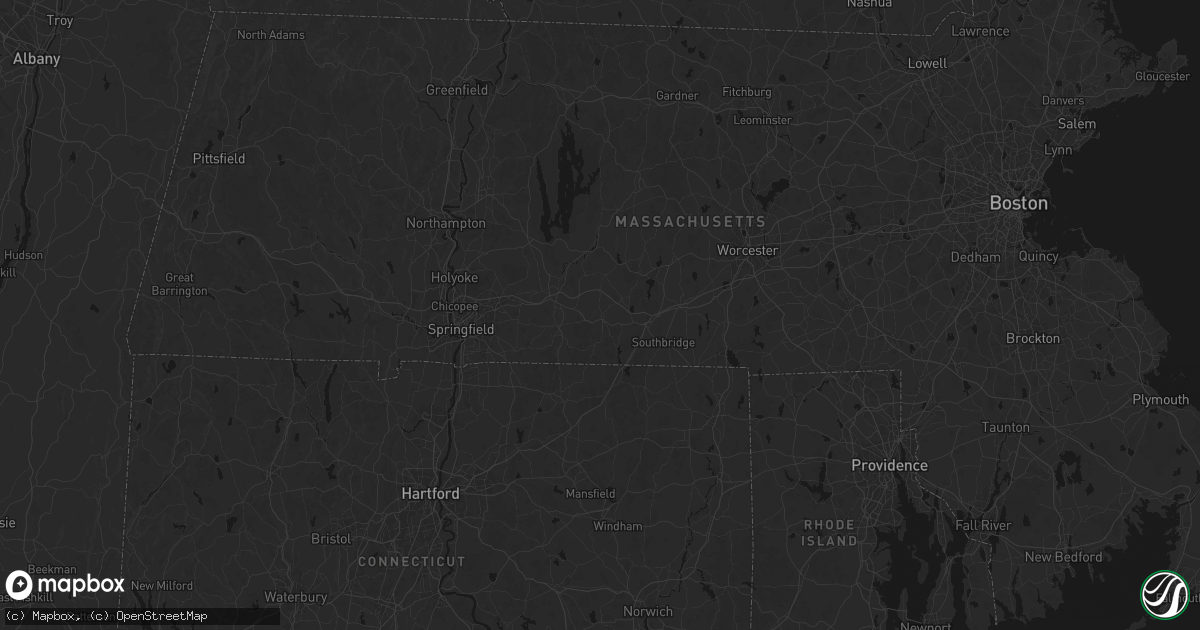 Hail map in Brimfield, MA on July 28, 2026